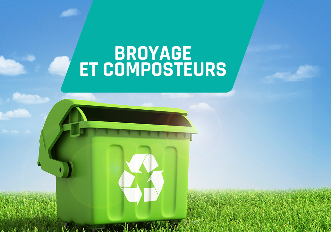 Broyage déchets verts / Distribution de composteurs