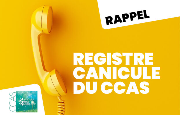 Rappel / Registre Canicule du CCAS