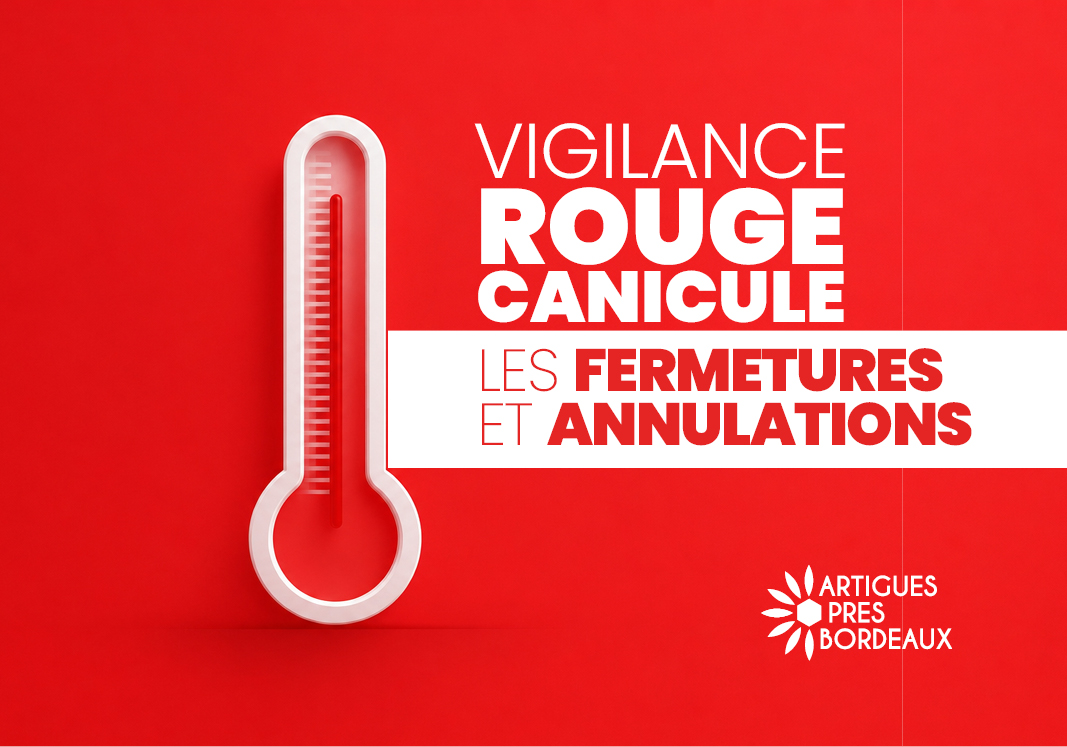 Vigilance rouge canicule : les fermetures et annulations