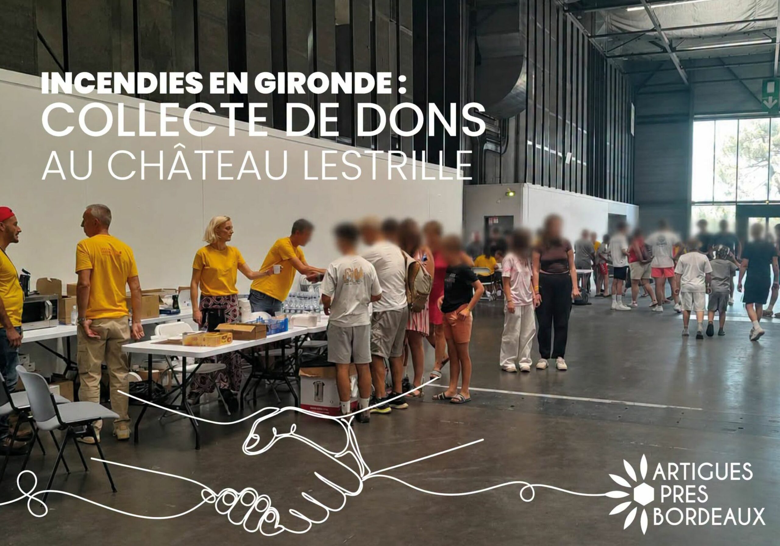 Incendies en Gironde : collecte de dons