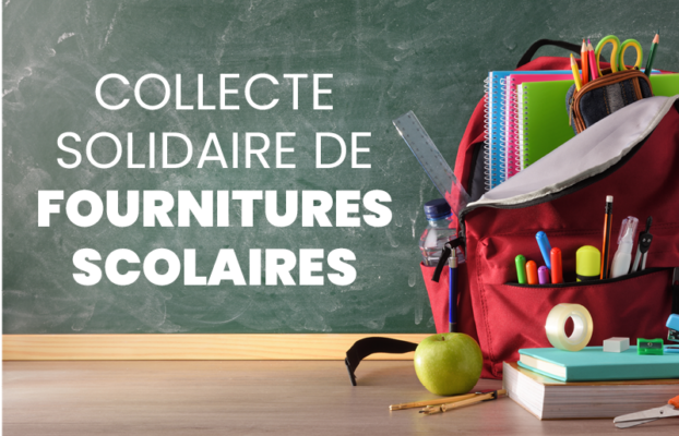 Collecte solidaire de fournitures scolaires